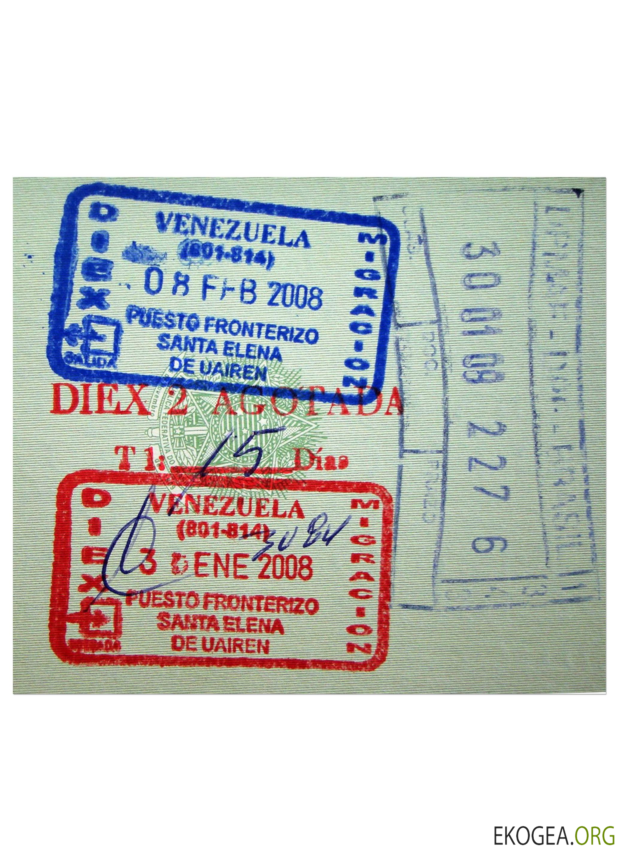 TIMBRE VENEZUELA VIZA